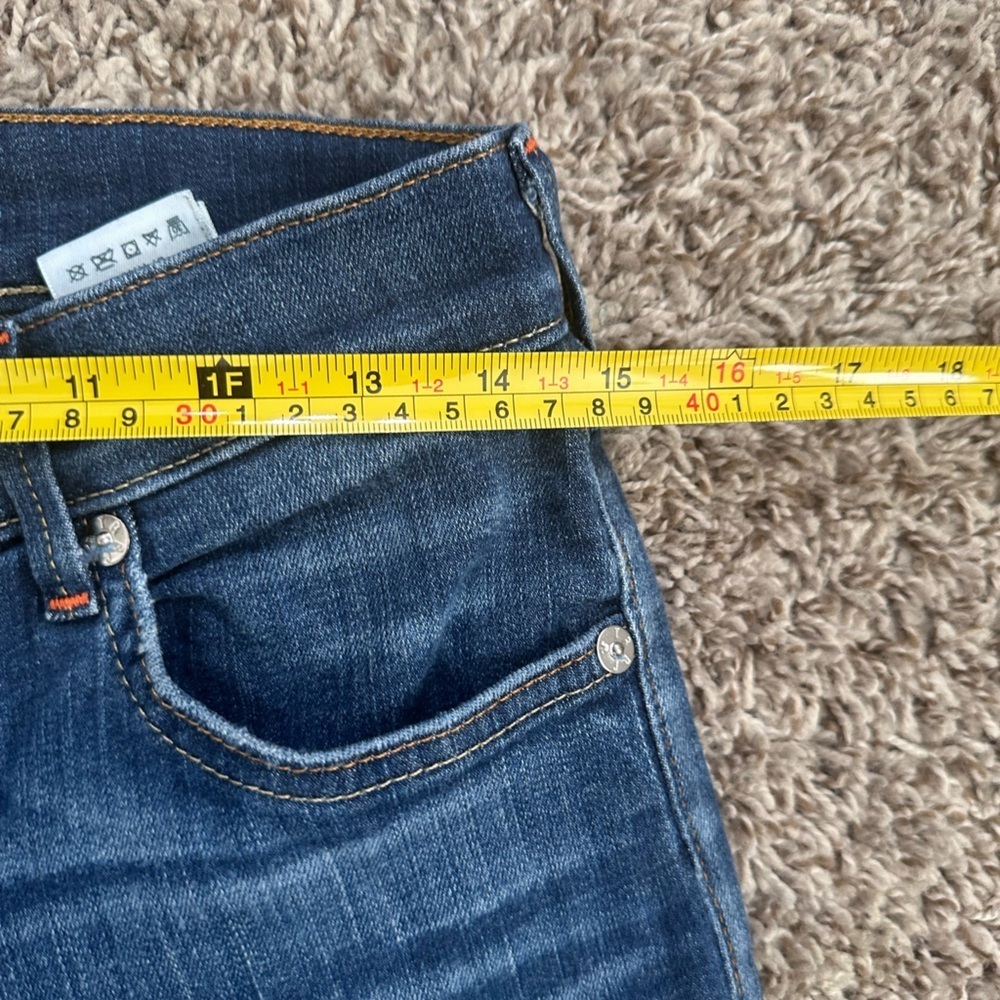 True Religion Cora Mid Rise Straight Leg Jeans Sz 27 Tall - Picture 8 of 11